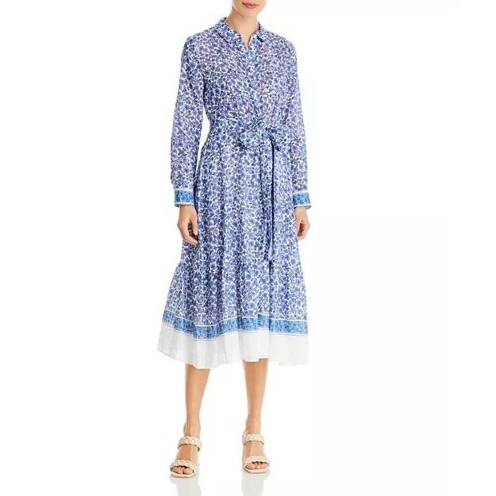 Kobi Halperin Penelope Tie Waist Midi Dress Floral Sz S NWT $498 Cottagecore